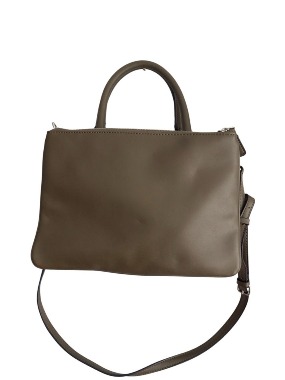 Guess Quilted Olive Top Handle Crossbody Bag - Picture 3 of 12